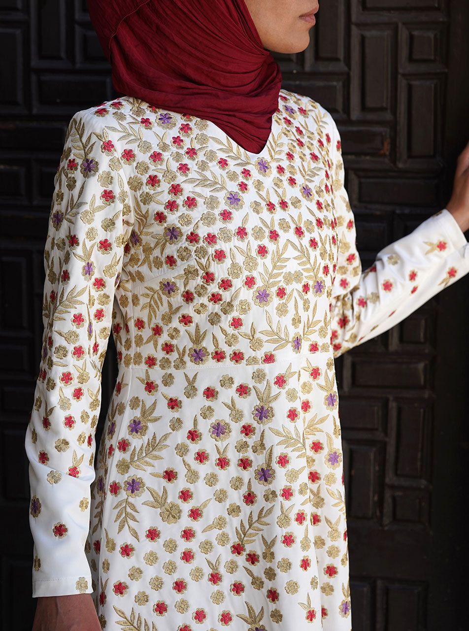 فستان عباية جنة المطرز